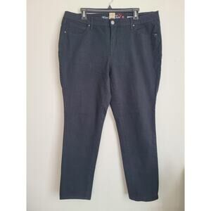 Faded‎ Glory Ultimate Skinny Black Jeans Women's Size 18A